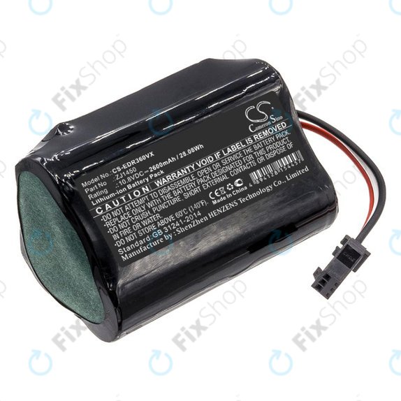 Akkumulátor Ecovacs D36, DA60, DA611, DB35, TCR360, 2600mAh, Li-Ion, 10.8V, ZJ1450, HQ