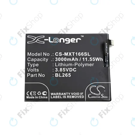 Motorola Moto M XT1663 - Akkumulátor BL265 3000mAh HQ