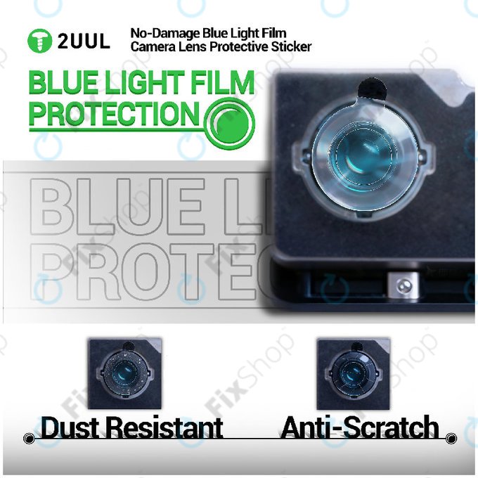 Kamera lencsevédő matrica kékfény szűrővel, 2UUL DA33, 500db/csomag