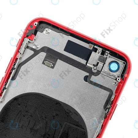 Apple iPhone 8 - Hátsó Ház Apró Alkatrészekkel (Red)