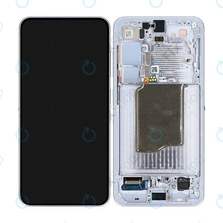 Samsung Galaxy S25 - LCD Kijelző + Érintőüveg + Keret (Icy Blue) - GH82-36329C Genuine Service Pack