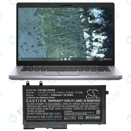 Akkumulátor Dell Latitude 5400, Inspiron 7591 2-in-1, 3500mAh, Li-Ion, 11.4V, XV8CJ, HQ