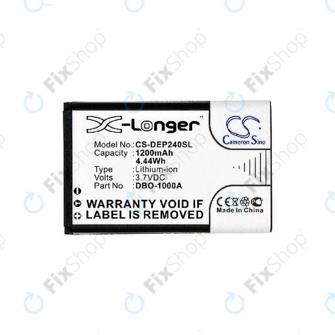 Akkumulátor Doro 1370, 1372, 2404, 6040, 1200mAh, Li-ion, 3.7V, DBO-1000A, HQ