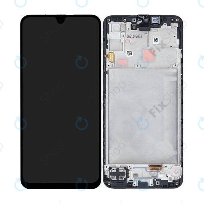 Kijelző Samsung A16 4G, Black, Érintőüveg kerettel, GH82-36253A, Genuine Service Pack