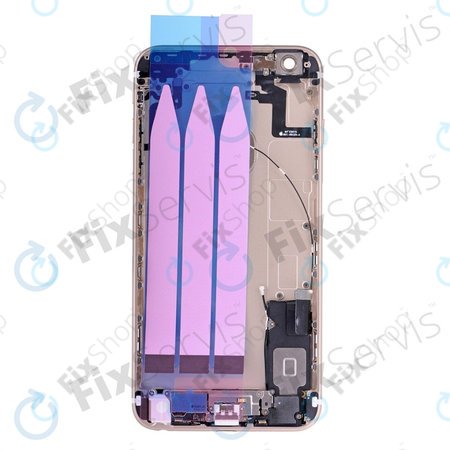 Apple iPhone 6S Plus - Hátsó Ház Apró Alkatrészekkel (Gold)