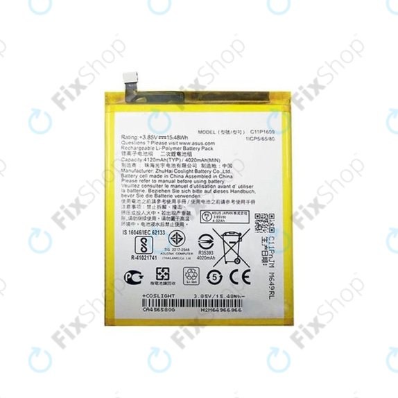 Asus Zenfone 3 Max ZC553KL (X00DD) - Akkumulátor C11P1609 4120mAh