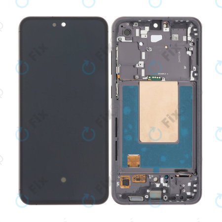 Samsung Galaxy S24 FE S721B - LCD Kijelző + Érintőüveg + Keret (Graphite) OLED