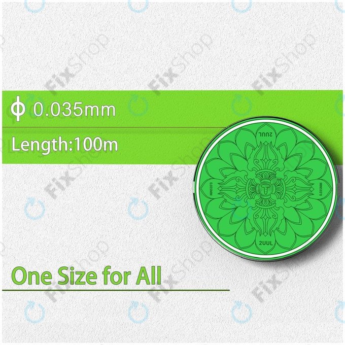 2UUL - Vajra Wire - Ultra Vékony Huzal (0.035mm x 100m) - 5db