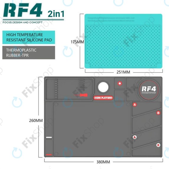 Refox RF4 Work Platform - ESD Antisztatikus Forrasztóalátét