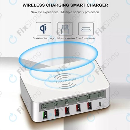 WLX-818F Szerviz töltőállomás USB 3.0-val és USB-C-vel