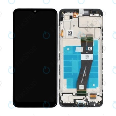 Samsung Galaxy A03 A035G - LCD Kijelző + Érintőüveg + Keret (Black) - GH81-21626A Genuine Service Pack