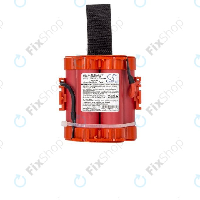 Flymo 1200R-series, Gardena R40, R50, R70, R80-series, Husqvarna 105, 305, 308-series, McCulloch ROB R-series - Akkumulátor 574 47 68-01 2500mAh HQ