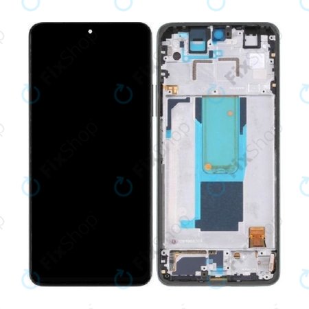Xiaomi Redmi Note 11 Pro+ 5G 220333QAG - LCD Kijelző + Érintőüveg + Keret (Mysterious Black) - 560001K16U00 Genuine Service Pack