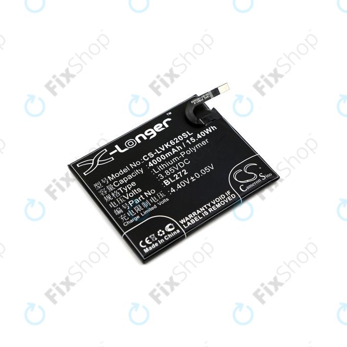 Akkumulátor Lenovo K6 Power, 4000mAh, Li-Pol, 3.85V, BL272, HQ