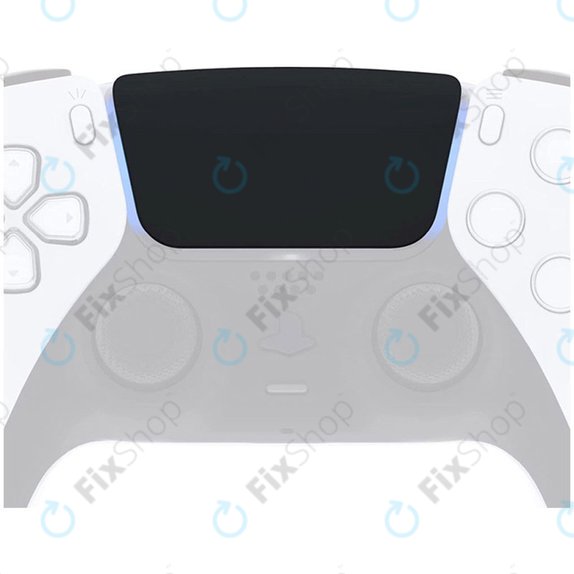 Érintőpad burkolat V2.0 (Black) Sony PlayStation 5 DualSense kontroller részére