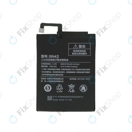 Xiaomi Redmi 4 - Akkumulátor BN42 4100mAh