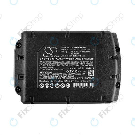 Akkumulátor Milwaukee, Atlas Copco, Berner, 2000mAh, Li-Ion, 18V, M18, HQ