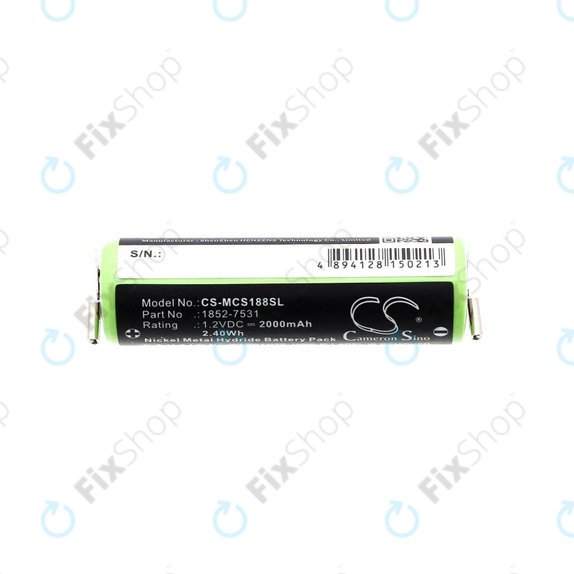 Akkumulátor Moser Easy Style 1881, 2000mAh, Ni-MH, 1.2V, 1852-7531, HQ