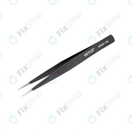 Vetus ESD-16 - Fém Csipesz (Antisztatikus) - Éles Hegyű (128mm)