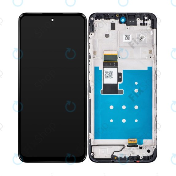 Motorola Moto G13 - LCD Kijelző + Érintőüveg + Keret (Matte Charcoal) TFT