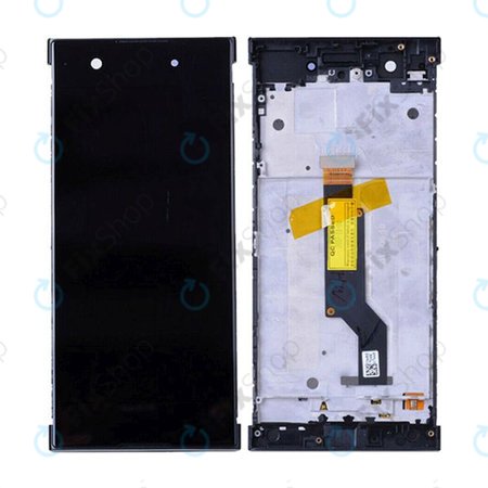 Sony Xperia XA1 G3121 - LCD Kijelző + Érintőüveg + Keret (Black) TFT