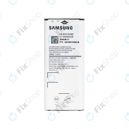 Samsung Galaxy A3 A310F (2016) - Akkumulátor EB-BA310ABE 2300mAh - GH43-04562A, GH43-04562B Genuine Service Pack