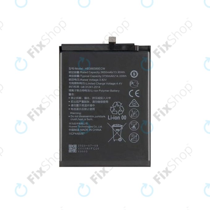 Huawei Honor Play Mate 20 Lite, Nova 3, Nova 5T, P10 Plus, View 10 - Akkumulátor HB386589ECW 3750mAh