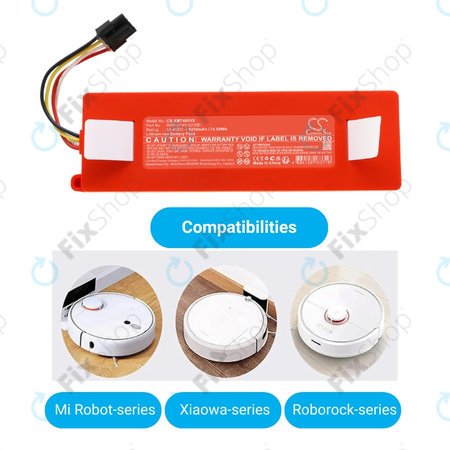 Xiaomi Roborock E-series, Q-series, S-series - Akkumulátor BRR-2P4S-5200 Li-Ion 14.4V 5200mAh HQ