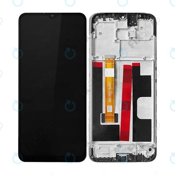 Oppo A9 (2020) - LCD Kijelző + Érintőüveg + Keret - REF-OPPOA901 Genuine Service Pack