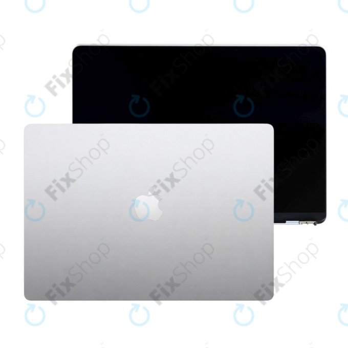 LCD kijelző MacBook Air 15", A3241 (2025), első üveggel és fedéllel, Silver, 661-50129, Genuine Apple