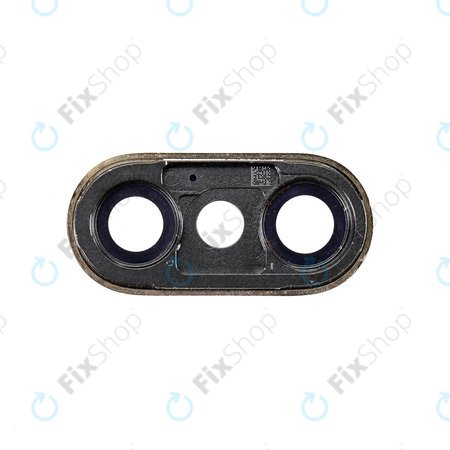 Apple iPhone XS Max - Kamera Üveg Kerettel (Gold)