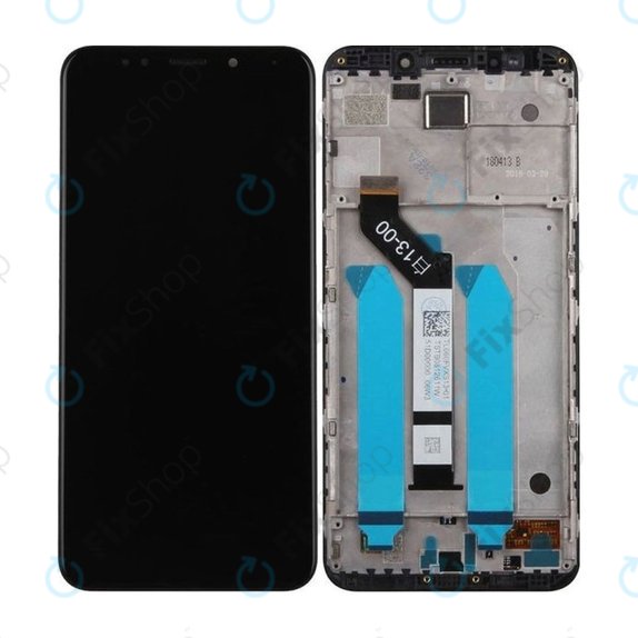 Xiaomi Redmi 5 Plus (Redmi Note 5) - LCD Kijelző + Érintőüveg + Keret (Black) TFT
