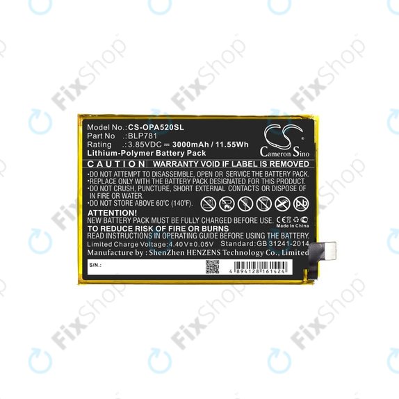 Oppo A52 - Akkumulátor BLP781 3000mAh HQ
