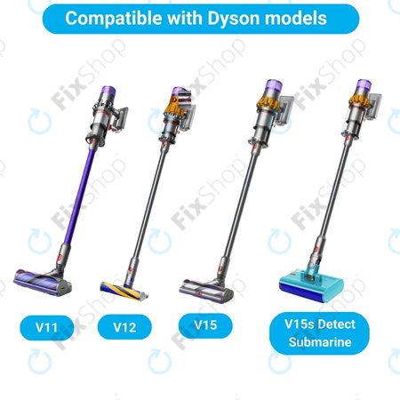 Dyson V11, V12, V15, V15s Detect Submarine - Slim Fluffy Főkefe (Puha Henger)