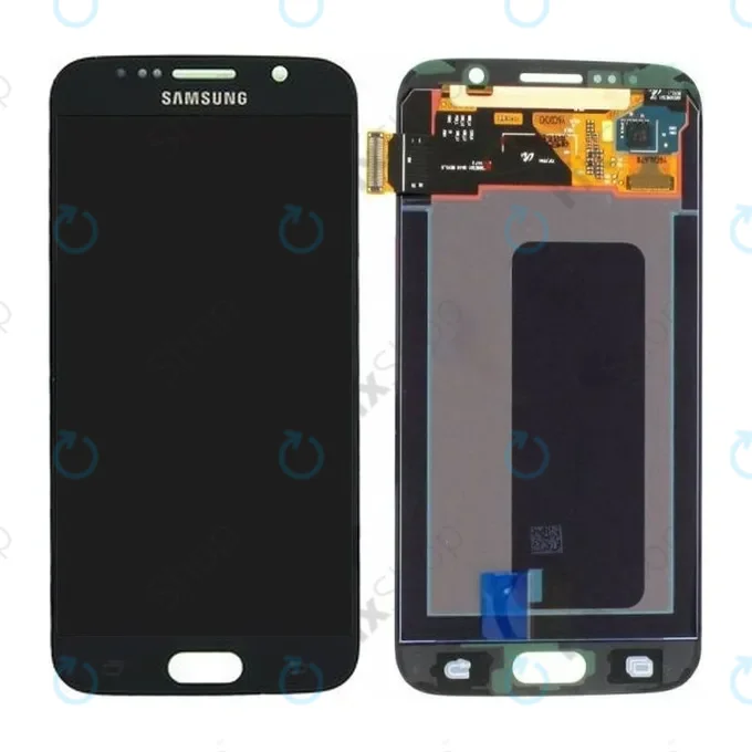 Samsung Galaxy S6 G920F - LCD Kijelző + Érintőüveg (Black Sapphire) - GH97-17260A Genuine Service Pack