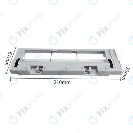 Xiaomi Mi Robot Vacuum Mop (Mijia 1C), 2 (Mijia 2C), 2 Pro+ (Mijia 1T) - Kefevédő Fedél (Ezüst)