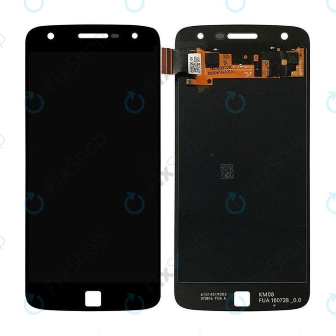 Motorola Moto Z Play XT1635-02 - LCD Kijelző + Érintőüveg (Black) - 01019104003W Genuine Service Pack