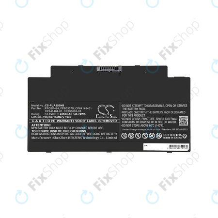 Akkumulátor Fujitsu Lifebook AH77, A556, A3510, U536, 4050mAh, Li-Pol, 10.8V, CP641484-01, HQ
