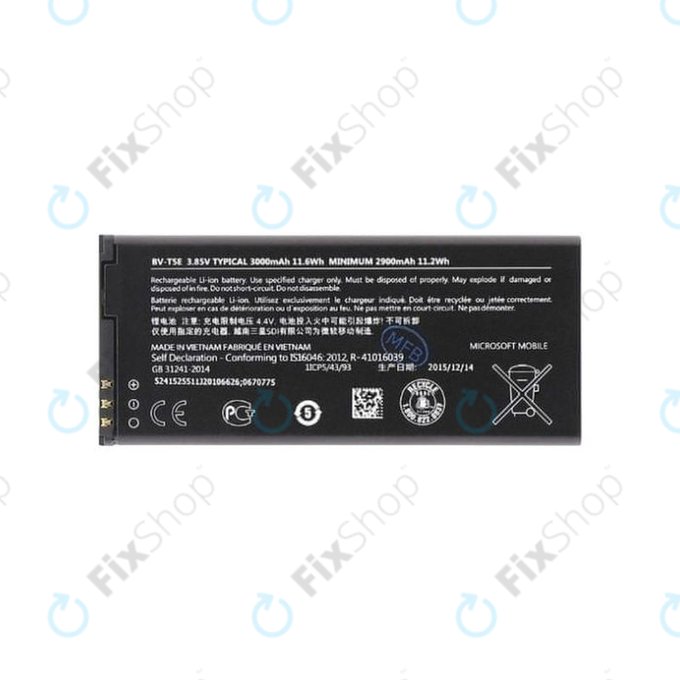 Microsoft Lumia 950/950 LTE, 950 Dual - Akkumulátor BV-T5E 3000mAh
