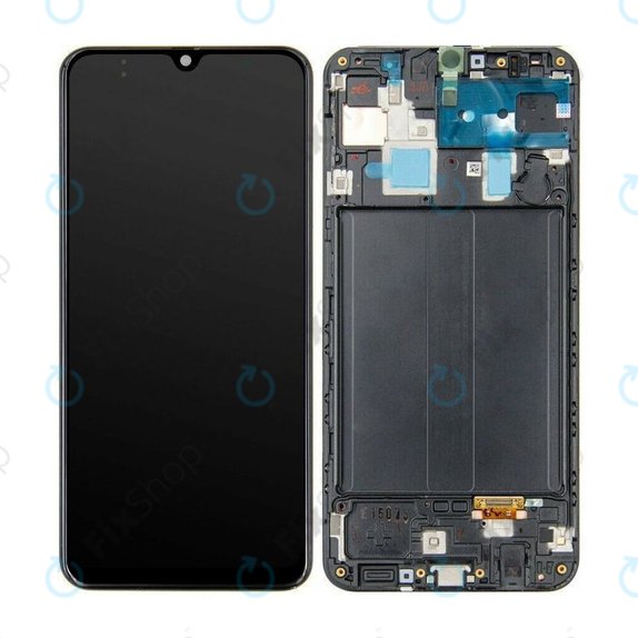 Samsung Galaxy A30 A305F - LCD Kijelző + Érintőüveg + Keret OLED