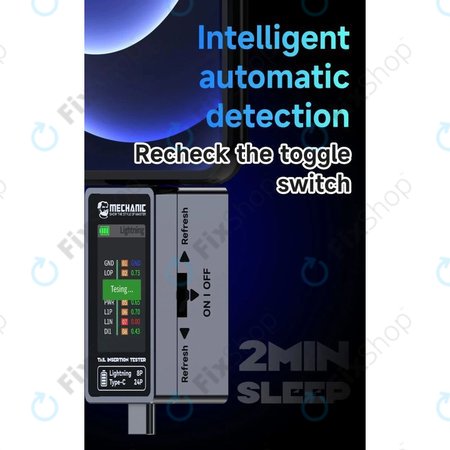 Mechanic T-824 - Töltőport tesztelő