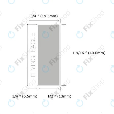 Flying Eagle - Egyoldalú Borotvapenge (5db)