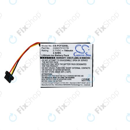 Akkumulátor Pioneer AVIC-F320BT, 790mAh, Li-Ion, 3.7V, 338937010176, HQ