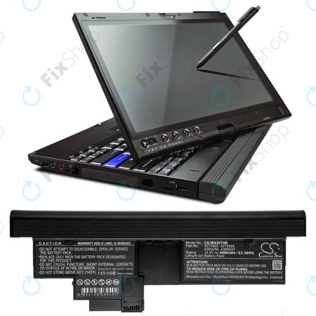 Akkumulátor Lenovo Thinkpad X200, X200s, 4400mAh, Li-Ion, 14.4V, 42T4564, HQ