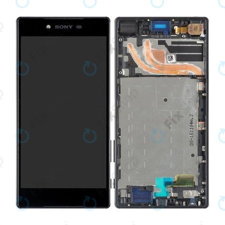 Sony Xperia Z5 Premium Dual E6883 - LCD Kijelző + Érintőüveg + Keret (Black) - 1299-0682 Genuine Service Pack