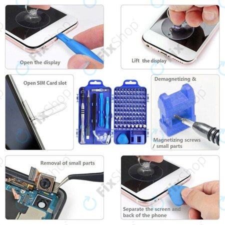 Kingsdun - Screwdriver & Bit Precision Set - Professzionális Eszközkészlet 115in1