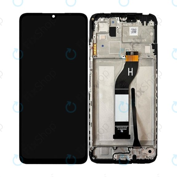Xiaomi Redmi 13C 23100RN82L, 23106RN0DA - LCD Kijelző + Érintőüveg + Keret (Midnight Black) TFT