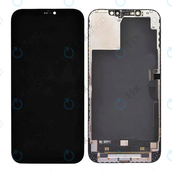 Kijelző In-Cell HD+ iPhone 12 Pro Max, Érintőüveg kerettel