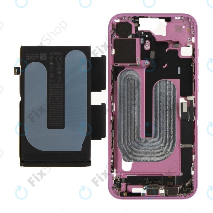 Középső keret akkumulátorral | iPhone 16 Plus | Pink | ZD076-00686 | Genuine Apple