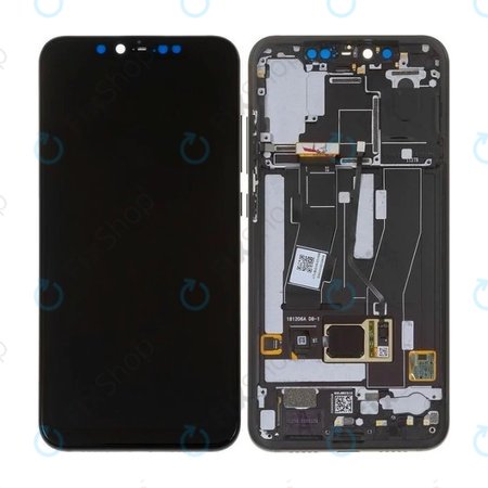 Xiaomi Mi 8 Pro - LCD Kijelző + Érintőüveg + Keret (Black) OLED